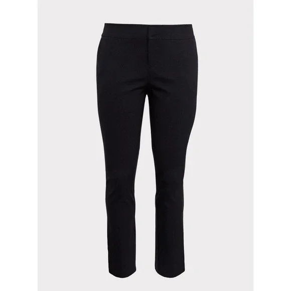 Torrid Trouser Straight Deluxe Stretch Mid Rise Pant Women's Plus Size 22 Black - Picture 6 of 9